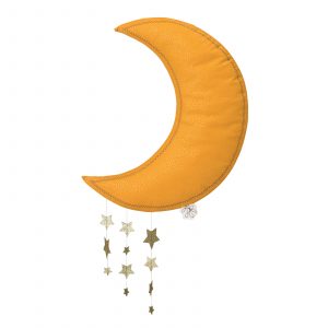Moon with stars - Yellow