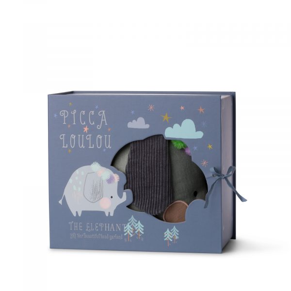 Elephant in a gift box