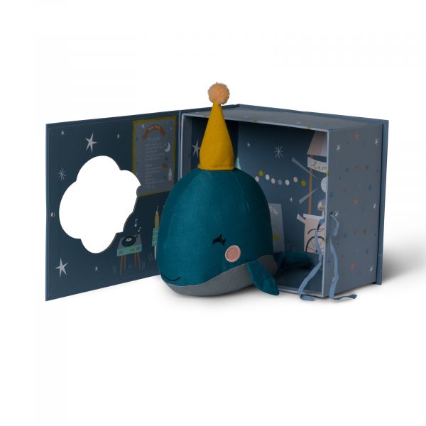 Whale in gift box