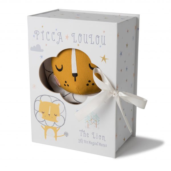 Lion in gift box