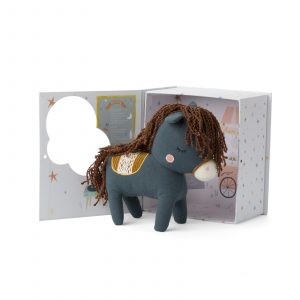 Horse in giftbox Blue