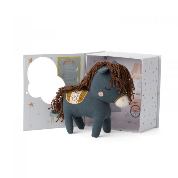 Horse in giftbox Blue
