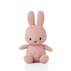 Miffy Sitting Corduroy Pink - 23 cm