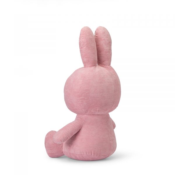 Miffy Sitting Corduroy Pink - 70 cm