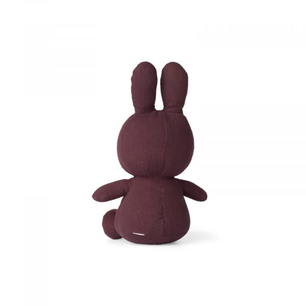 Miffy Sitting Mousseline Aubergine – 23 cm