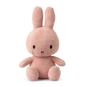 Miffy Sitting Corduroy Pink - 33 cm