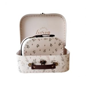 Suitcase  - Green Leaves - Set