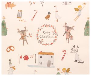 Giftwrap, Cosy Christmas 200 m - Off-white