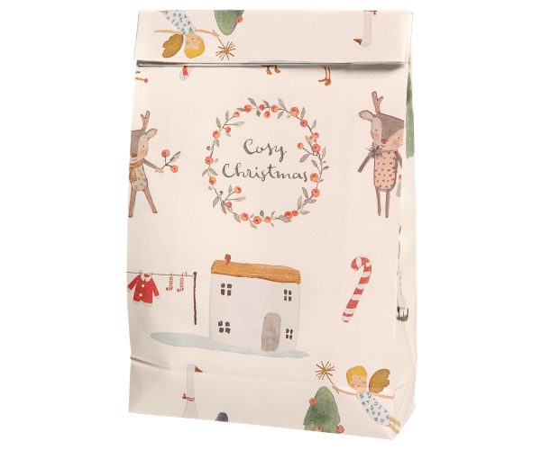 Gift bag, Cosy Christmas - Off-white