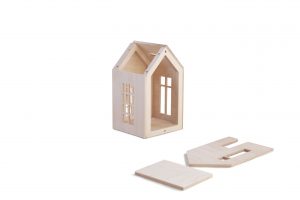 Dollhouse on the magnets M natural