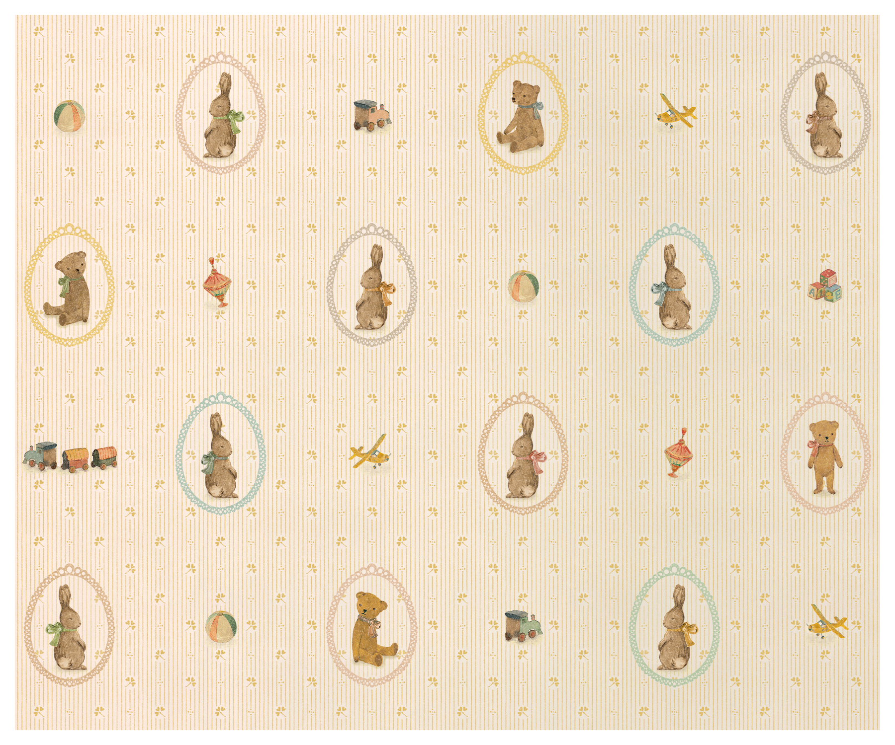 Gift wrap, Bunnies and Teddies - 10 m