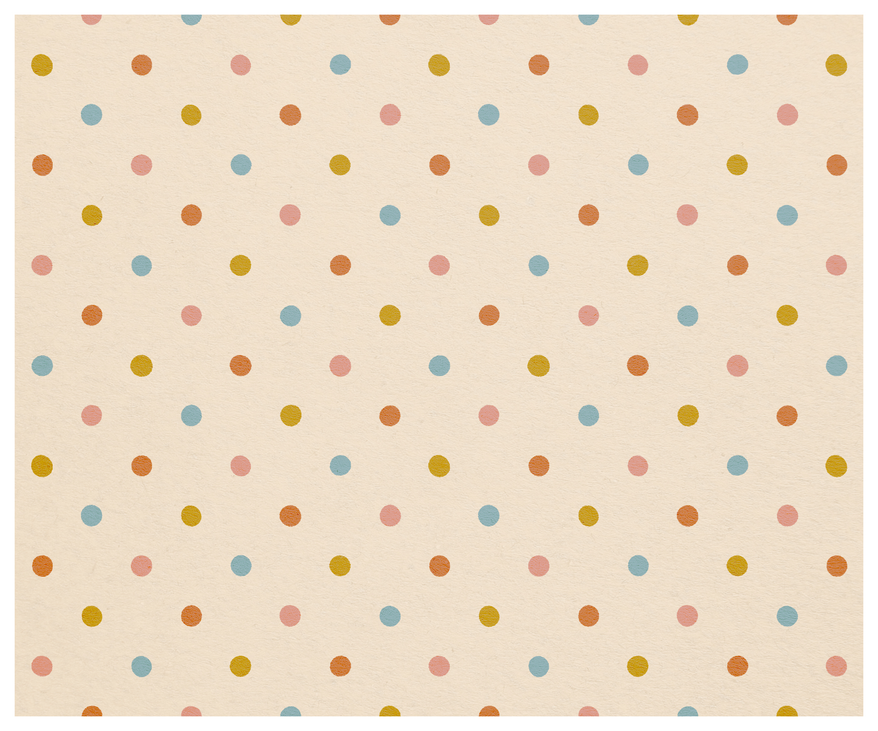 Tissue paper, Multi dots - Vintage finish