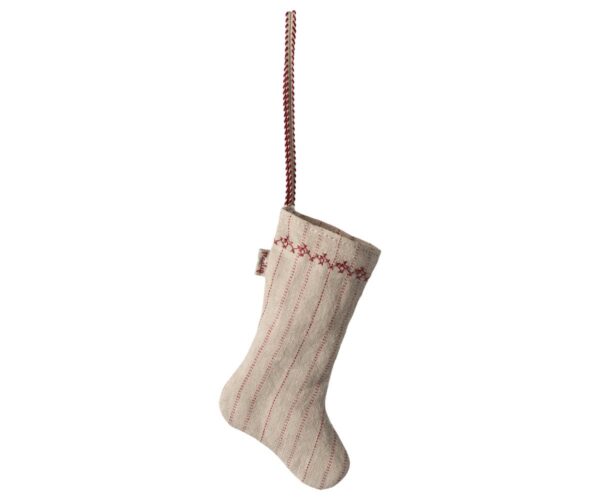 Stocking ornament, Stripe - Sand