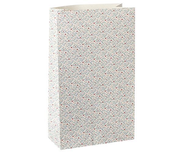 Gift bag, Berry branches, Dusty blue