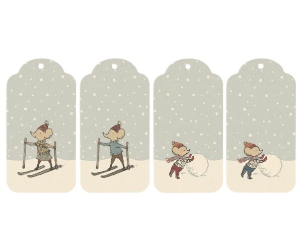 Christmas gift tags, 12 pcs