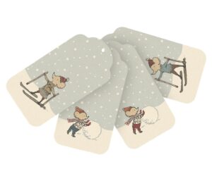 Christmas gift tags, 12 pcs