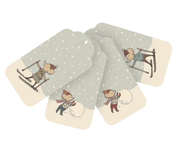Christmas gift tags, 12 pcs