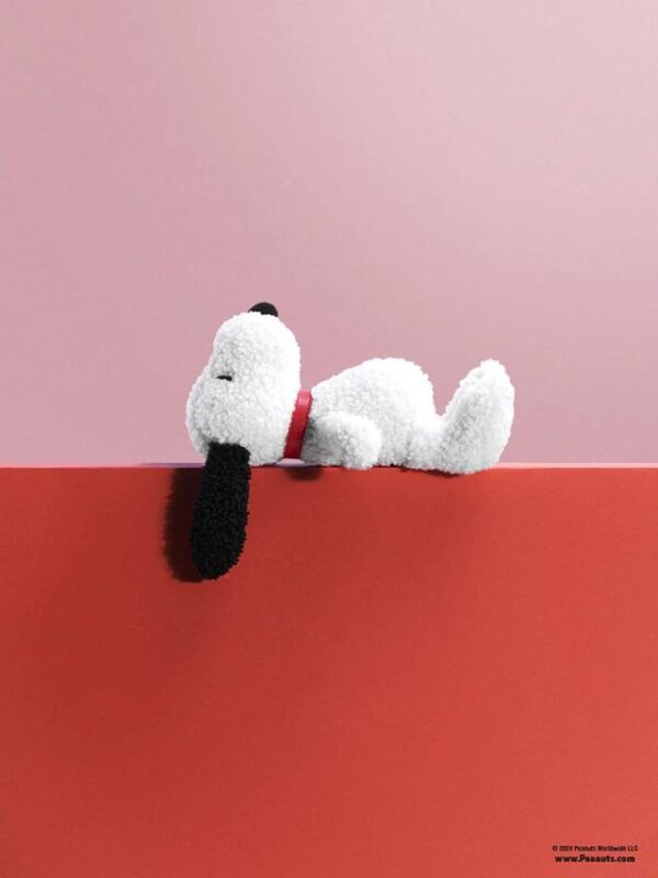 Snoopy ECO Tiny Teddy Cream in giftbox - 17 cm