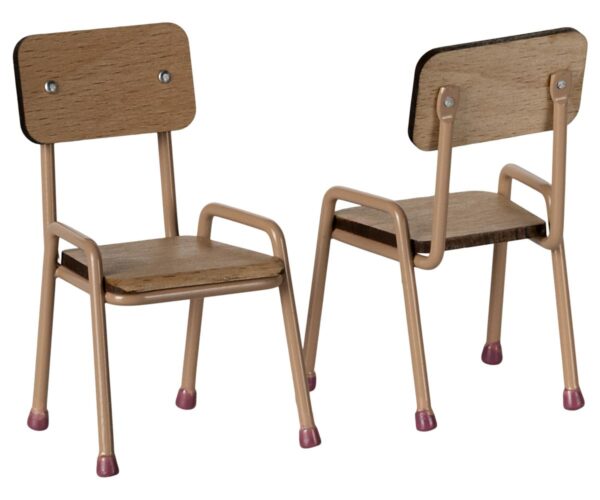 Table and chair set, Mouse - Dark powder
