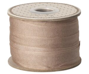 Ribbon, W: 18 mm x L: 10 m - Soft brown