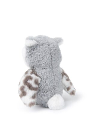 ECO Fluﬀy Grey Owl - 15 cm