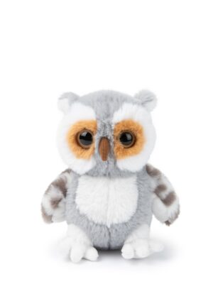 ECO Fluﬀy Grey Owl - 15 cm