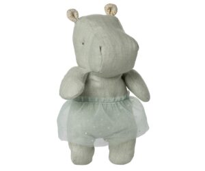 Safari friends, Hippo w. skirt, Small - Mint