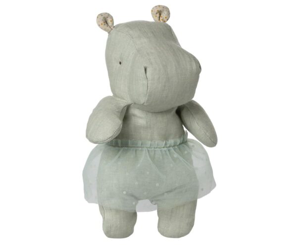 Safari friends, Hippo w. skirt, Small - Mint