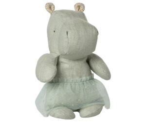 Safari friends, Hippo w. skirt, Small - Mint