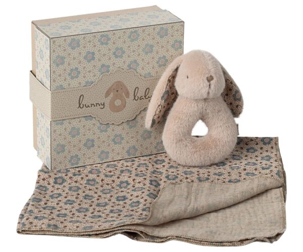 Bunny rattle set - Powder