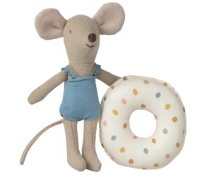 Beach mouse with float, Little sister - Multi dot