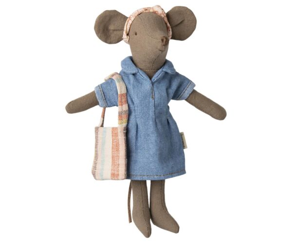 Denim dress and bag, Mum mouse