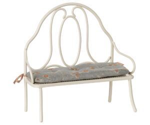 Vintage bench, Miniature - Off white
