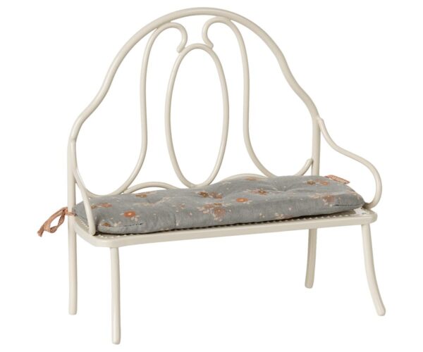 Vintage bench, Miniature - Off white