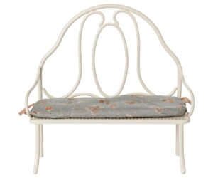 Vintage bench, Miniature - Off white