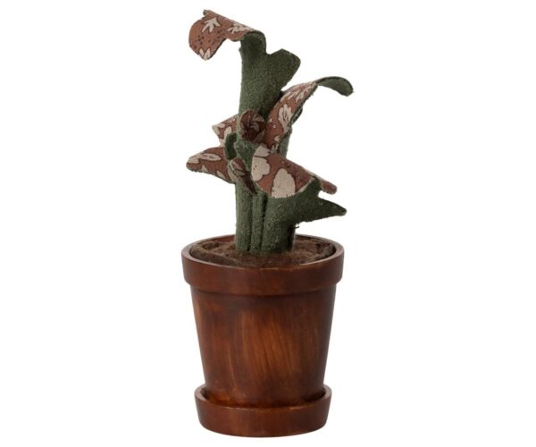 Flower pot with plant, Miniature