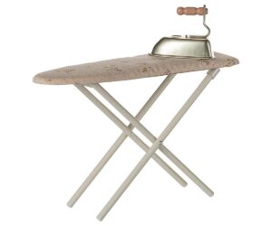 Iron and ironing board, Miniature - Off white