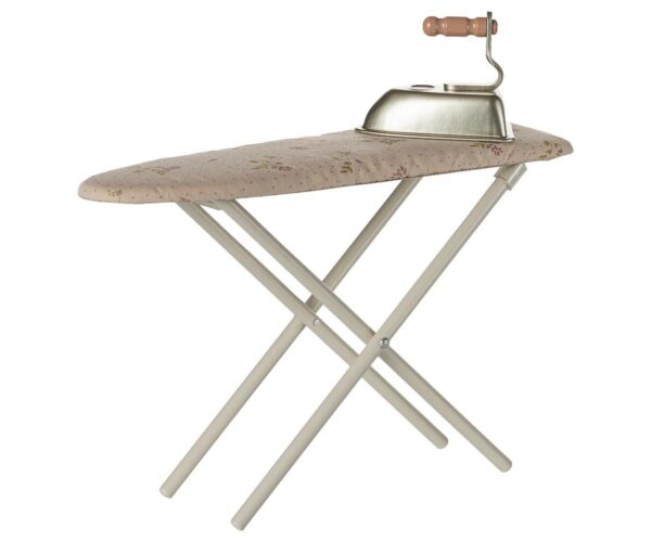 Iron and ironing board, Miniature - Off white