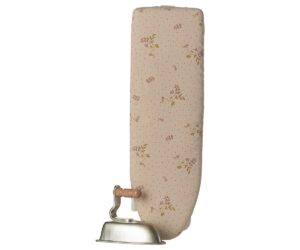 Iron and ironing board, Miniature - Off white