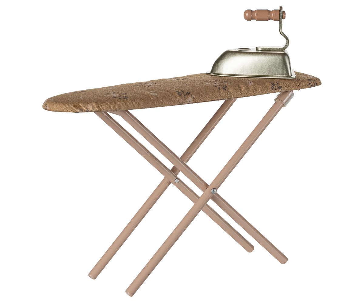 Iron and ironing board, Miniature - Off white