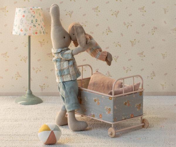 Bunny, Micro - Brown - Dusty rose knittedsuit