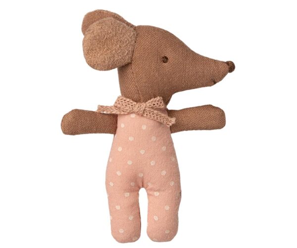 Sleepy wakey baby mouse in matchbox -Rose