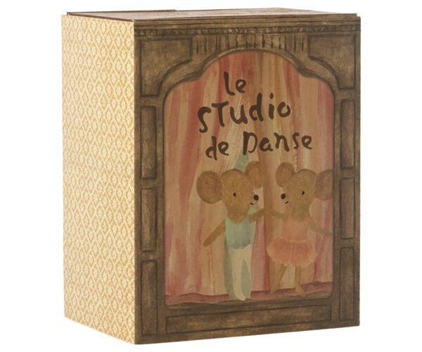 Ballet mice in dance studio, Little sister andbrother Ballet mice in dance studio, Little sister andbrother