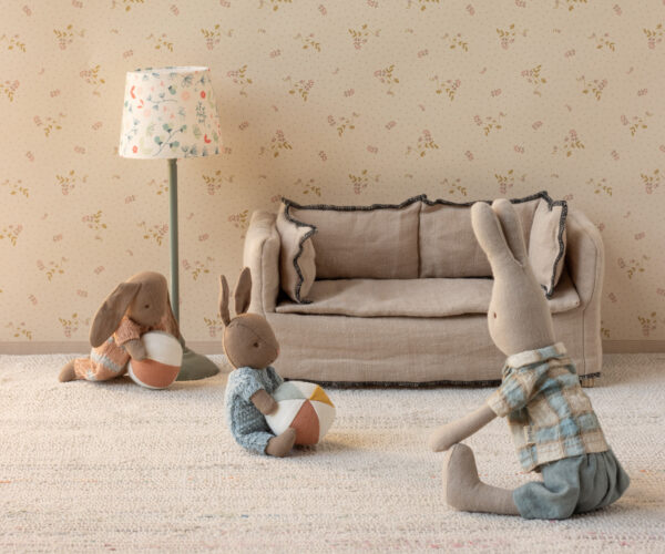 Bunny set, Micro - Brown - Dusty rose