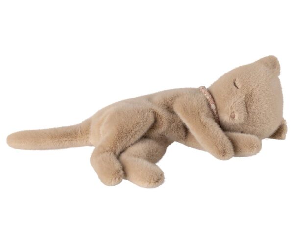 Sleeping kitten plush, Small - Cream peach Sleeping kitten plush, Small - Cream peach