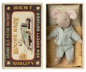 Little brother mouse in matchbox