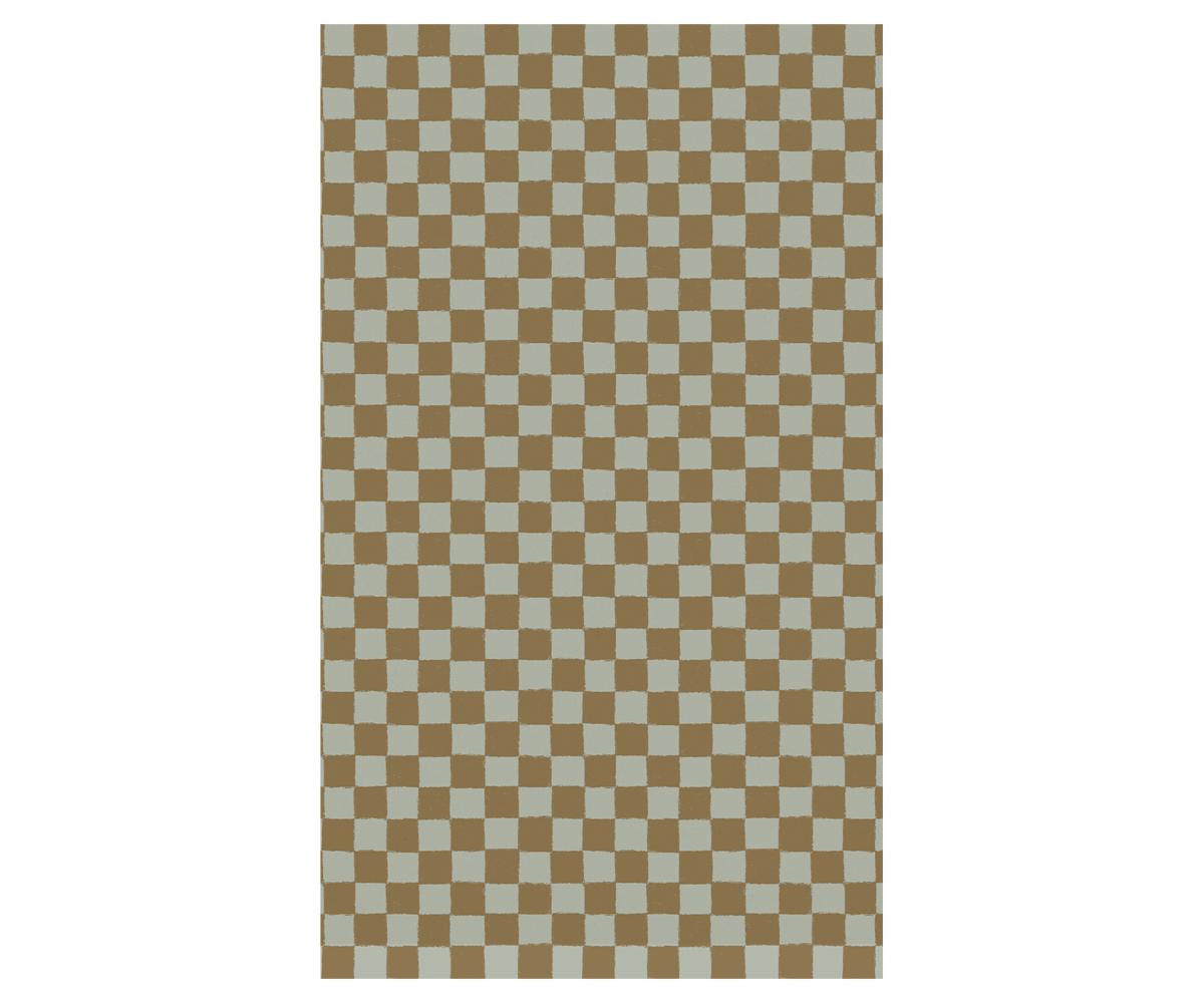 Gift wrap, 10 m - Checker - Rose/Ocher
