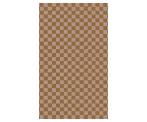 Gift wrap, 10 m - Checker - Rose/Ocher