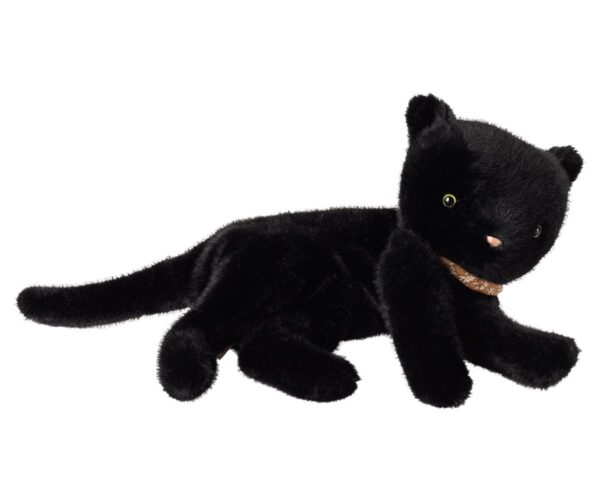 Sleeping kitten plush, Medium - Black