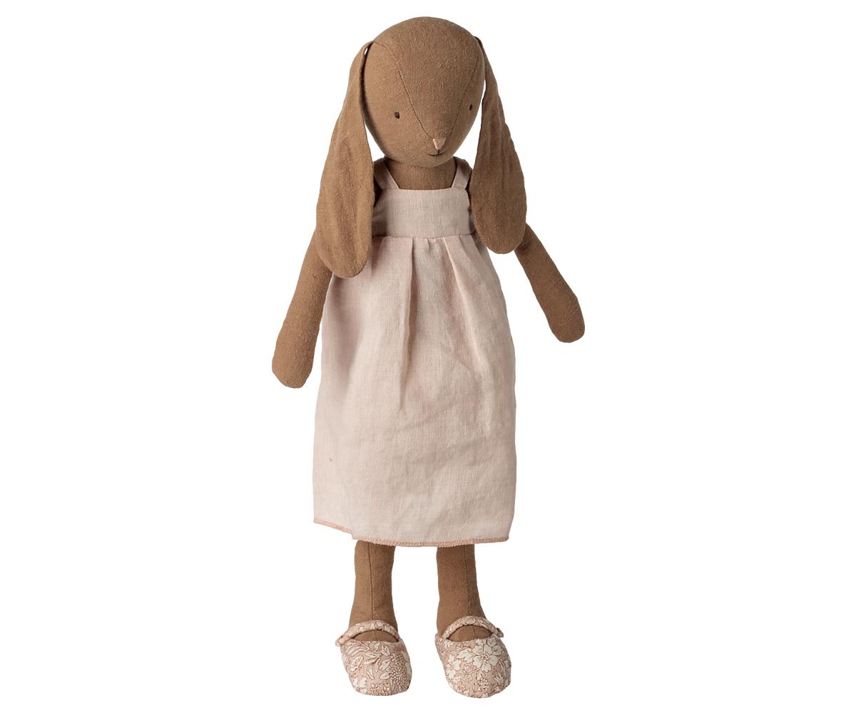 Rabbit, Size 3 - Brown - Knitted shirt and overall